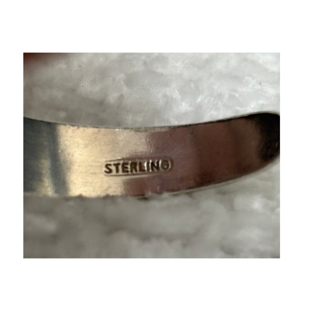 Solid Sterling Silver Native American Inspired Cu… - image 4